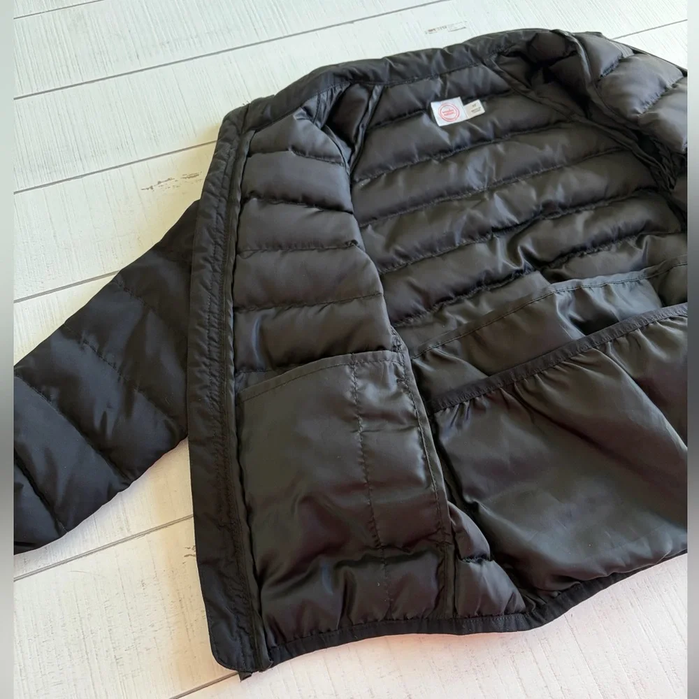 wonder nation Kids Black Puffer Zip Up Jacket with Pockets Boys 5T